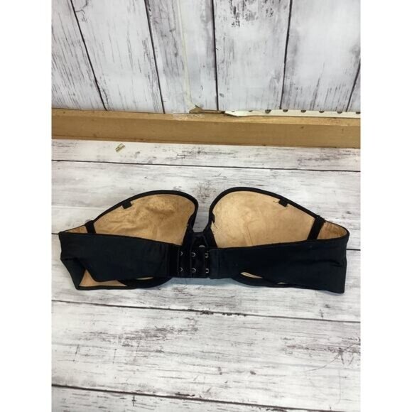Victoria's Secret Women Biofit Multiway Strapless Bra Size 34B Black Satin - Picture 2 of 4